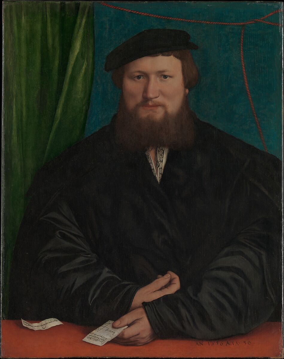 Derick Berck of Cologne, Hans Holbein the Younger (German, Augsburg 1497/98–1543 London), Oil on canvas, transferred from wood 