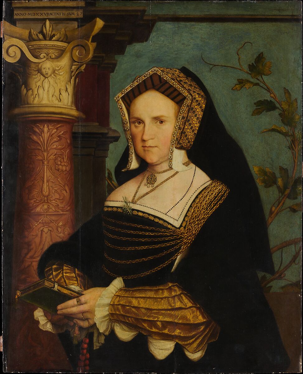 Lady Guildford (Mary Wotton, 1499–1558), Copy after Hans Holbein the Younger (British, 16th century), Oil and gold on oak 