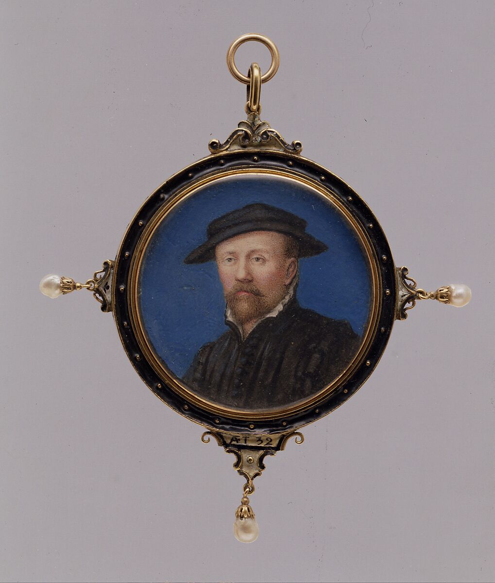 Portrait of a Man, Said to Be Arnold Franz, Hans Holbein the Younger  German, Vellum laid on card