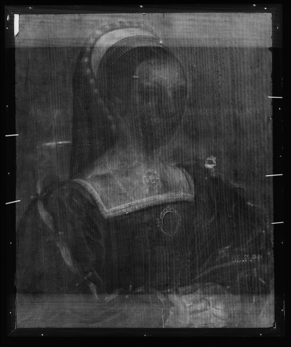 Portrait of a Young Woman, Workshop of Hans Holbein the Younger (German, Augsburg 1497/98–1543 London), Oil and gold on oak