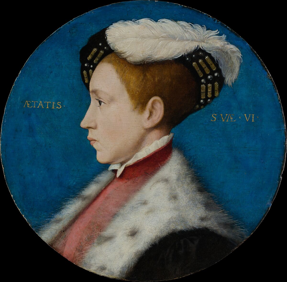 Edward VI (1537–1553), When Duke of Cornwall, Workshop of Hans Holbein the Younger, Oil and gold on oak 