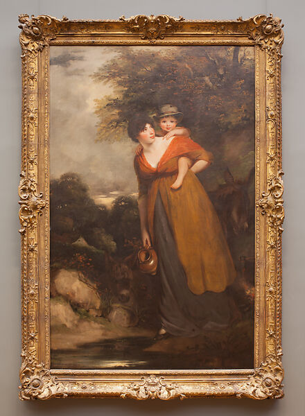 Mrs. Richard Brinsley Sheridan (Hester Jane Ogle, 1775/76–1817) and Her Son (Charles Brinsley Sheridan, 1796–1843), John Hoppner (British, London 1758–1810 London), Oil on canvas