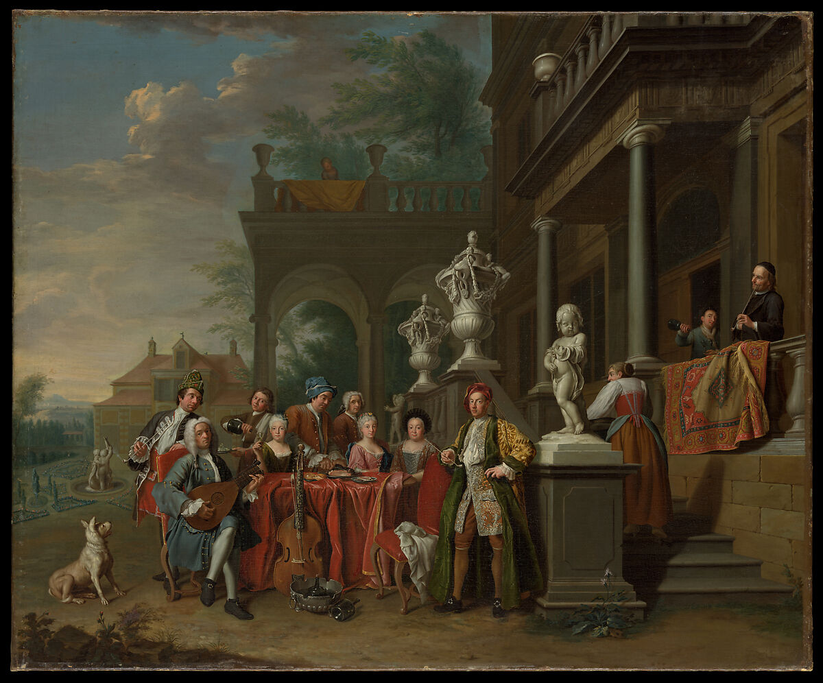 A Musical Gathering at the Court of the Elector Karl Albrecht of Bavaria, Peter Jacob Horemans (Flemish, 1700–1776), Oil on canvas 