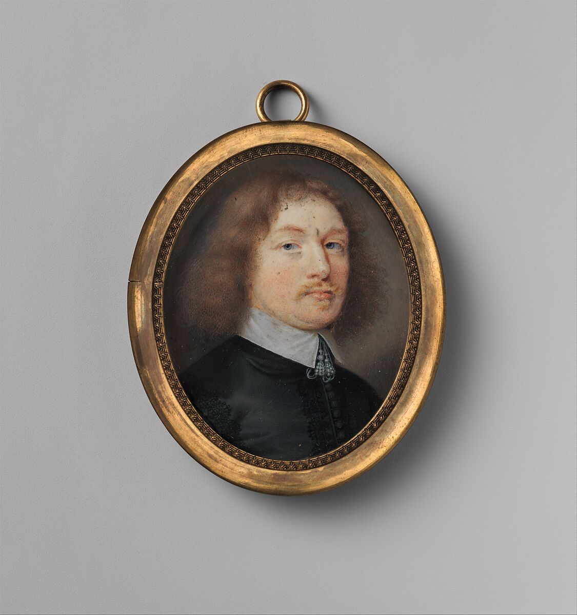 Portrait of a Man, Said to Be Philip Wharton (1613–1696), Fourth Baron Wharton, John Hoskins (British, active by ca. 1615–died 1665), Vellum on prepared card 
