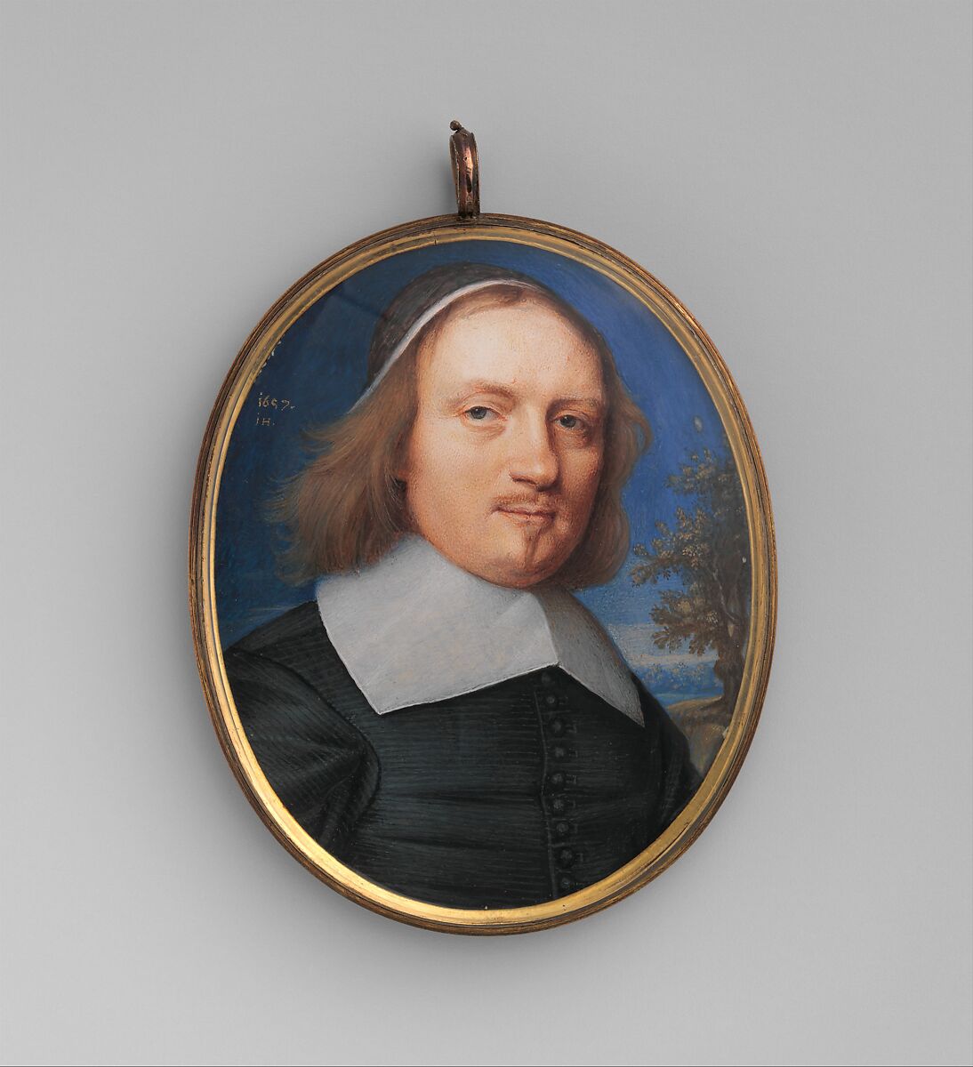 Dr. Brian Walton (born about 1600, died 1661), John Hoskins  British, Vellum laid on card