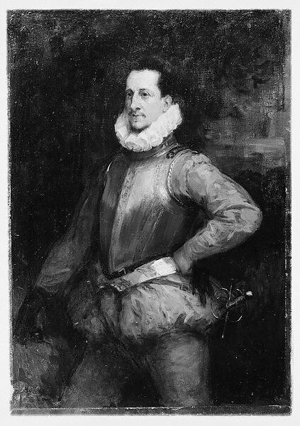 William H. Riggs (1837–1924) in Sixteenth-Century Half-Armor, Ferdinand Humbert (French, 1842–1934), Oil on canvas, French, Paris 