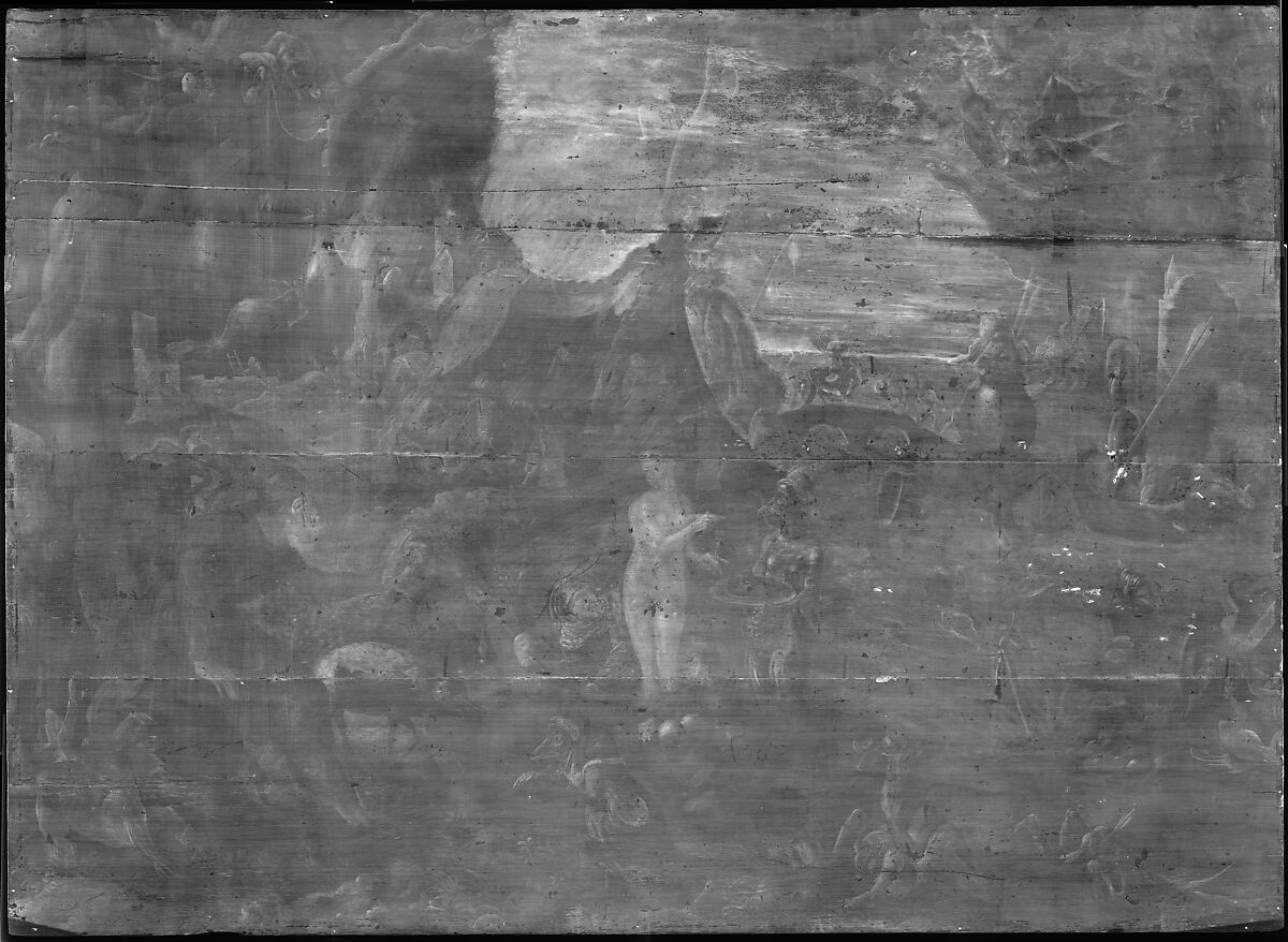 The Temptation of Saint Anthony, Attributed to Pieter Huys (Netherlandish, Antwerp, active by 1545–died 1584 Antwerp), Oil on oak