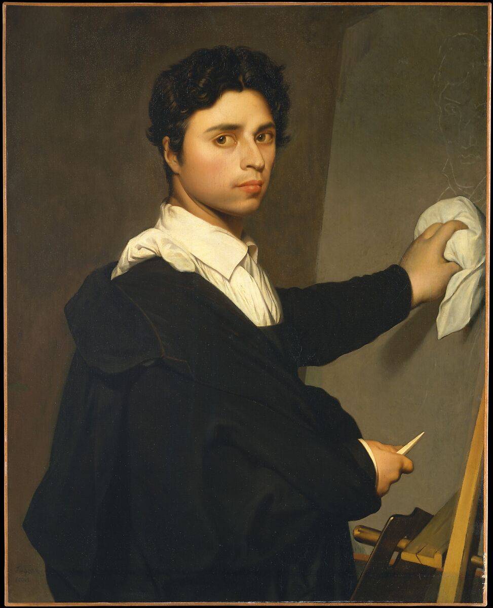Ingres (1780–1867) as a Young Man, Laurence-Augustine Jubé Héquet (Madame Héquet) (French, Cuneo (Coni) 1803/4–1864 Paris), Oil on canvas 