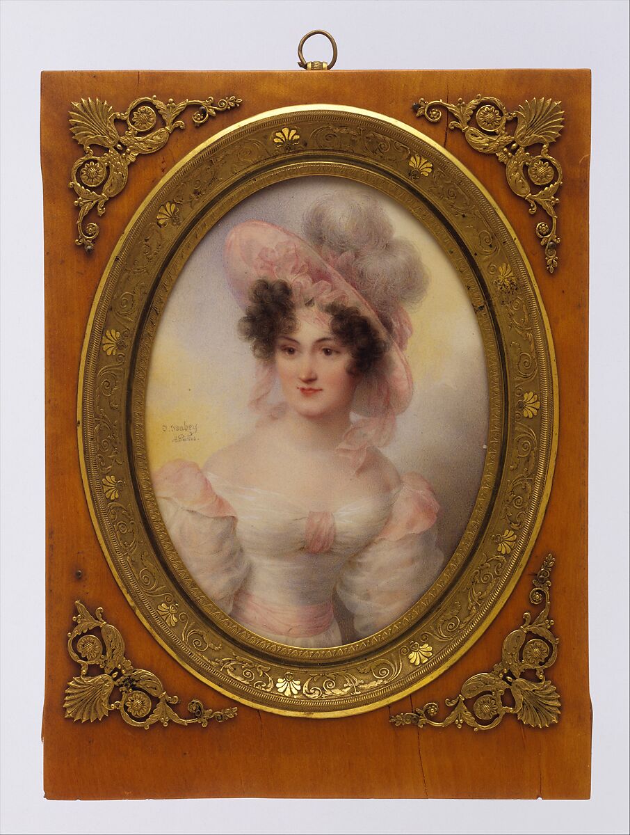 Mrs. Rufus Prime (Augusta Temple Palmer, 1807–1840), Jean-Baptiste Isabey (French, Nancy 1767–1855 Paris), Card 