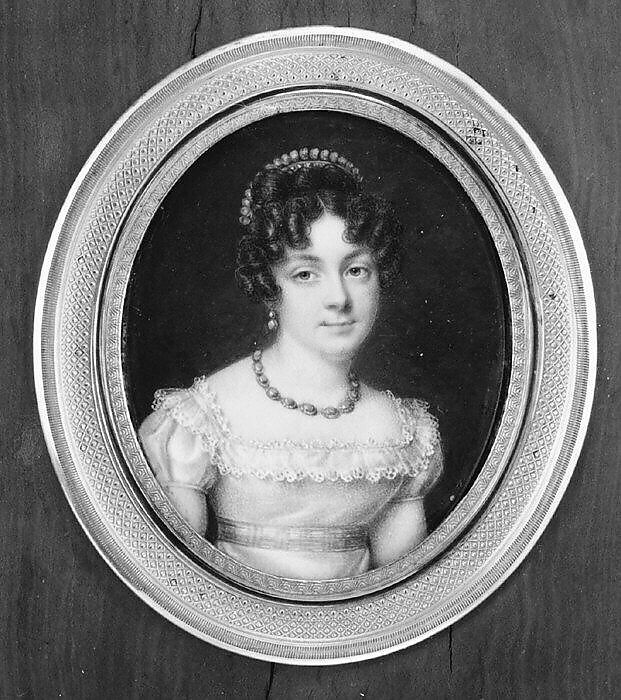 Portrait of a Woman, Jean-Baptiste Isabey (French, Nancy 1767–1855 Paris), Ivory 