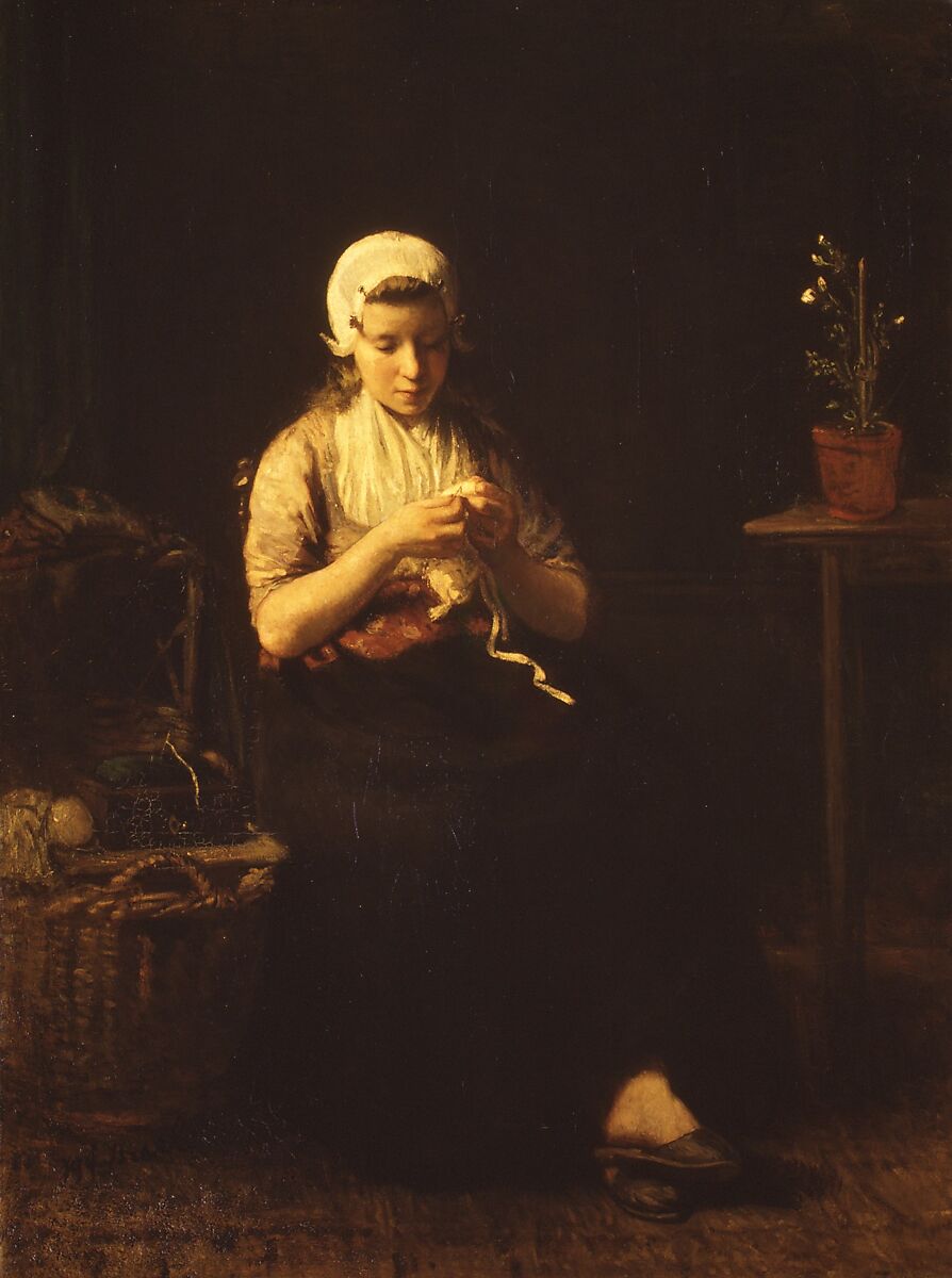 Expectation, Jozef Israëls (Dutch, Groningen 1824–1911 Scheveningen), Oil on canvas 