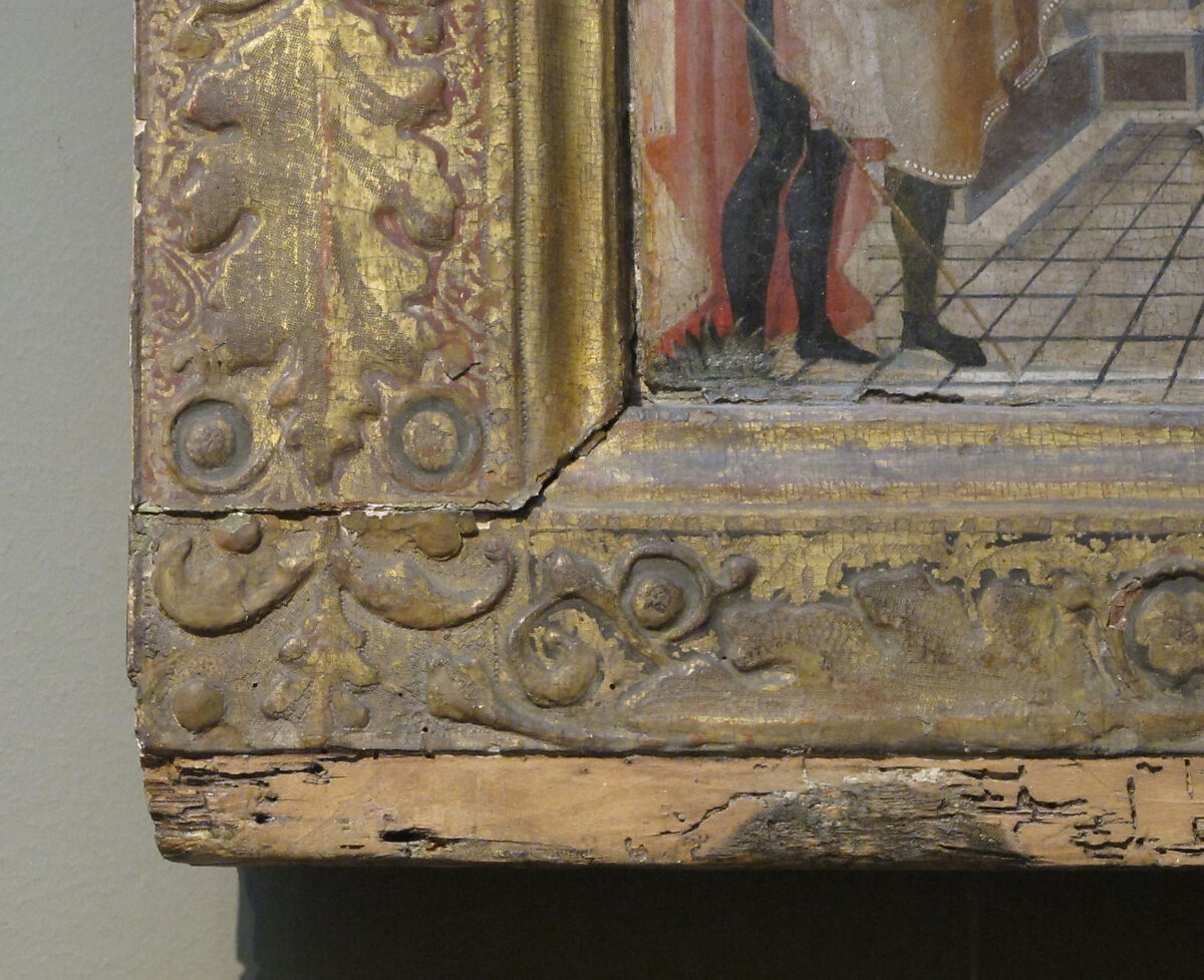 Scenes from the Life of King Nebuchadnezzar, Nicola di Maestro Antonio d'Ancona (Italian, Marchigian, active by 1472–died 1510/11), Tempera on wood, embossed and gilt ornament