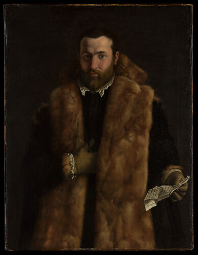 Portrait of a Man in a Fur-Trimmed Coat