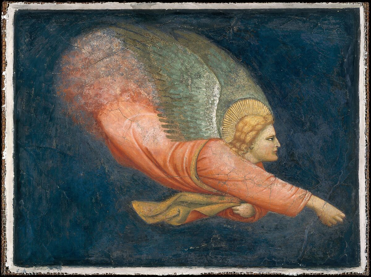 Two Angels, North Italian Painter (Verona?) (ca. 1330), Fresco 