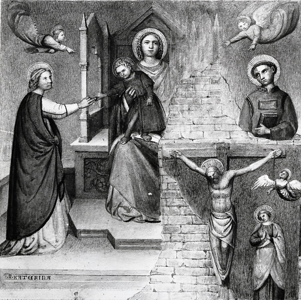 Two Angels, North Italian Painter (Verona?) (ca. 1330), Fresco