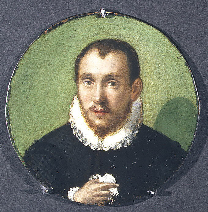 Portrait of a Man, Attributed to Lucia Anguissola (Italian, Cremona 1536/38–ca. 1565 Cremona), Oil on copper 