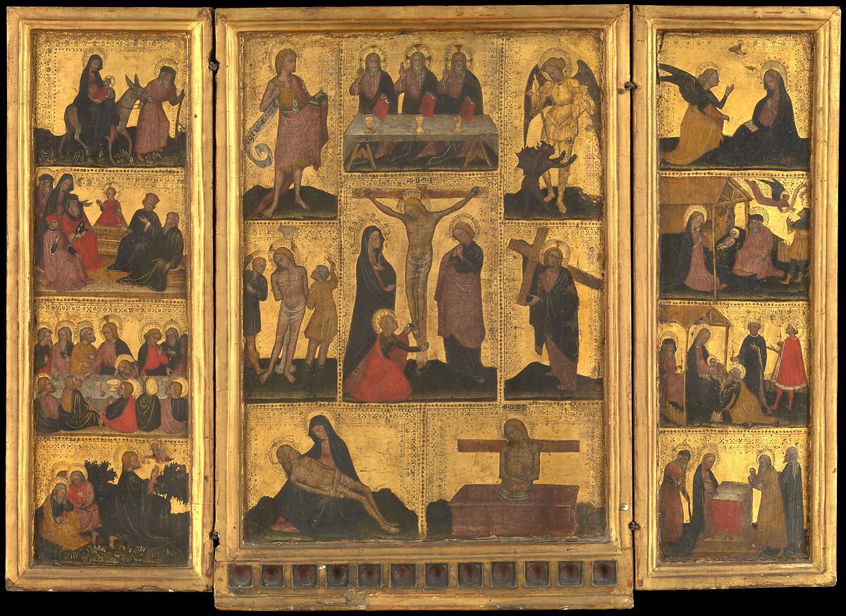 The Life of Christ, Attributed to Franceschino Zavattari (Italian, Milan, active 1414–53) and Workshop, Tempera on wood, gold ground 