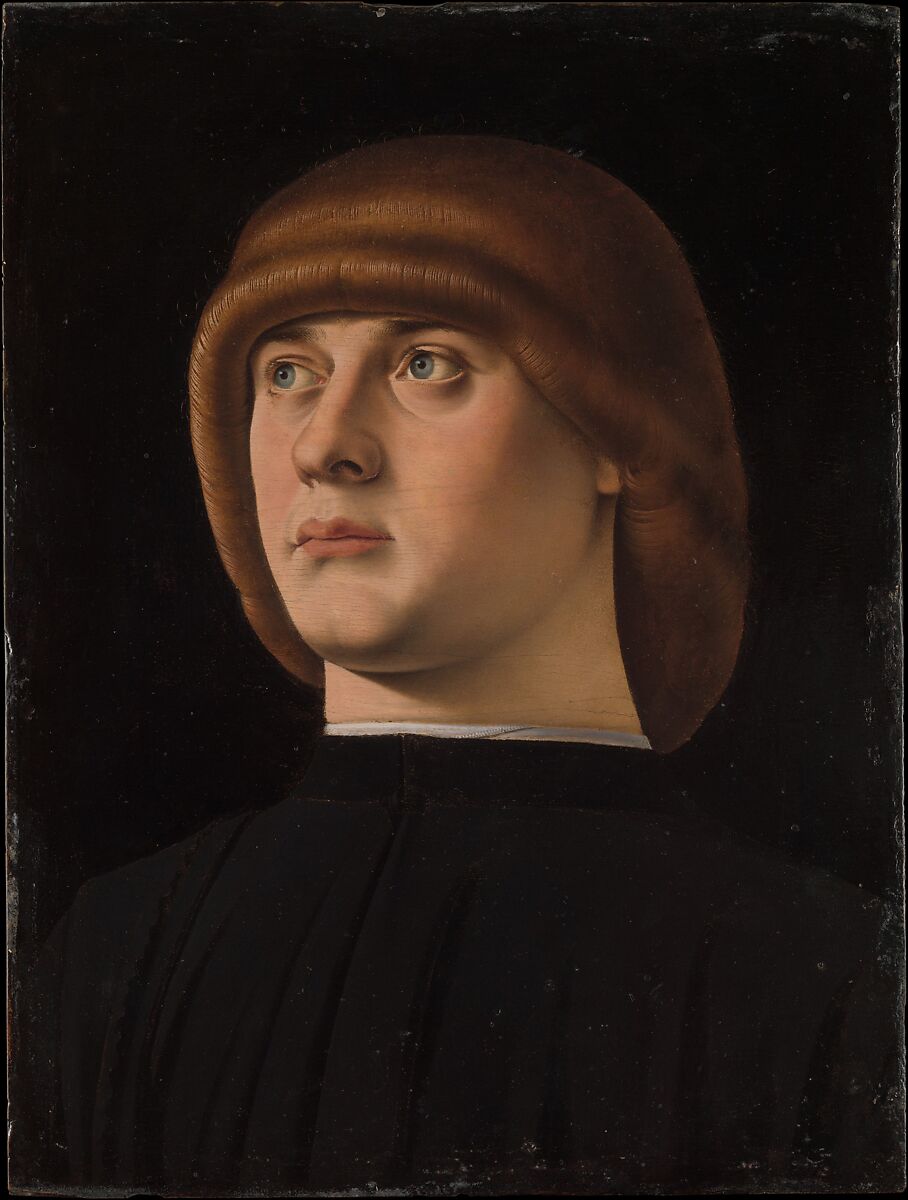 Portrait of a Young Man, Jacometto (Jacometto Veneziano)  Italian, Oil on wood