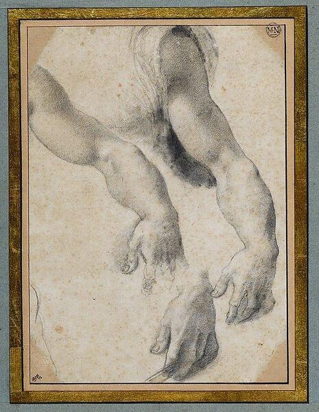 Michelangelo Buonarroti (1475–1564), Attributed to Daniele da Volterra (Italian, Volterra 1509–1566 Rome), Oil on wood