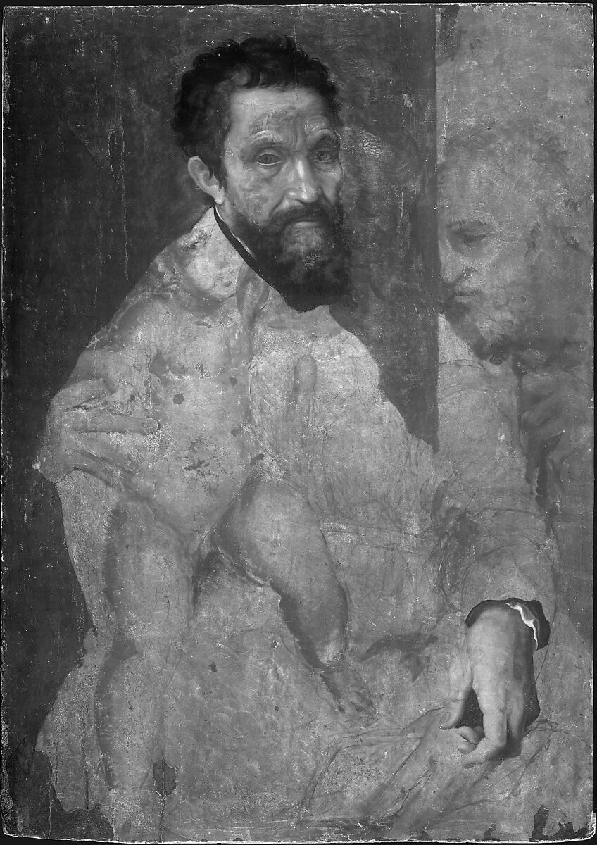 Michelangelo Buonarroti (1475–1564), Attributed to Daniele da Volterra (Italian, Volterra 1509–1566 Rome), Oil on wood