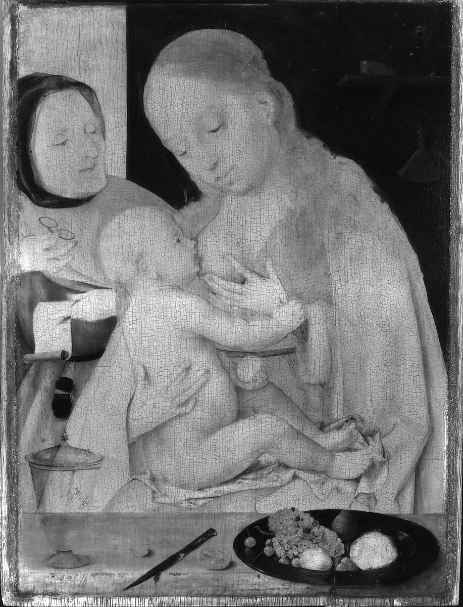 The Holy Family, Joos van Cleve (Netherlandish, Cleve ca. 1485–1540/41 Antwerp), Oil on wood