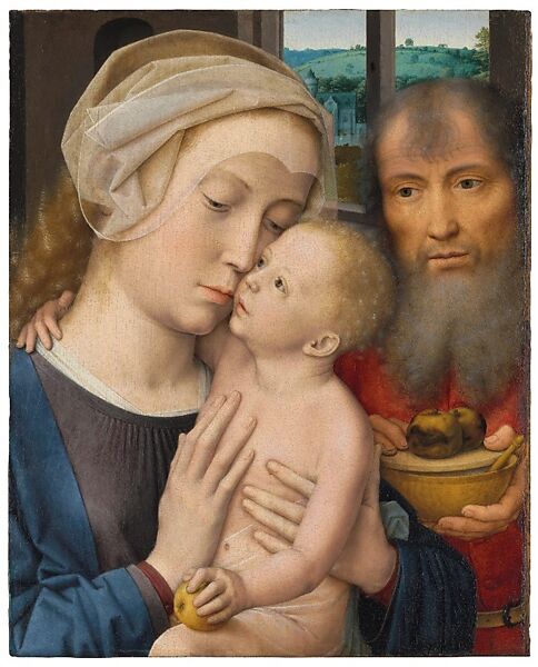 The Holy Family, Joos van Cleve (Netherlandish, Cleve ca. 1485–1540/41 Antwerp), Oil on wood