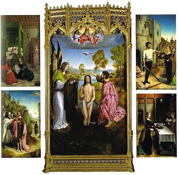 Saints Michael and Francis, Juan de Flandes (Netherlandish, active by 1496–died 1519 Palencia), Oil on wood, gold ground