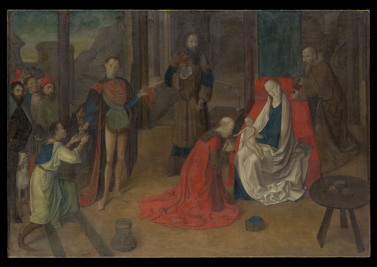 The Adoration of the Magi, Justus of Ghent (Netherlandish, active by 1460–died ca. 1480), Distemper on canvas 