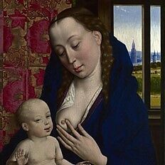 The Adoration of the Magi, Joos van Wassenhove (Netherlandish, active by 1460–died ca. 1480), Distemper on canvas