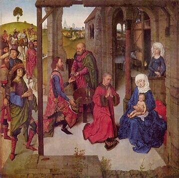 The Adoration of the Magi, Joos van Wassenhove (Netherlandish, active by 1460–died ca. 1480), Distemper on canvas