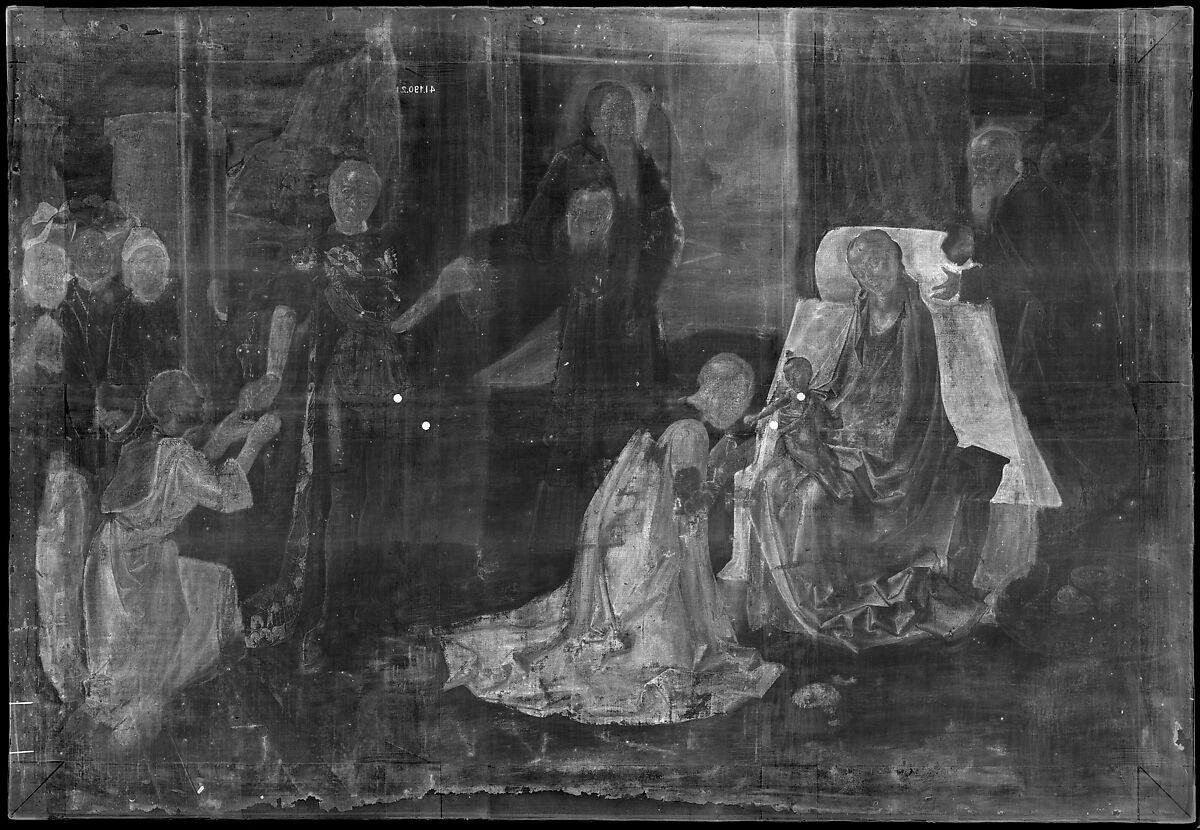 The Adoration of the Magi, Joos van Wassenhove (Netherlandish, active by 1460–died ca. 1480), Distemper on canvas