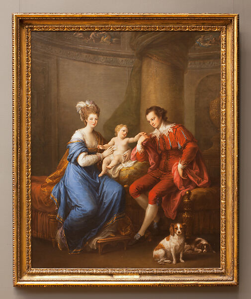 Edward Smith Stanley (1752–1834), Twelfth Earl of Derby, Elizabeth, Countess of Derby (Lady Elizabeth Hamilton, 1753–1797), and Their Son (Edward Smith Stanley, 1775–1851), Angelica Kauffmann (Swiss, Chur 1741–1807 Rome), Oil on canvas