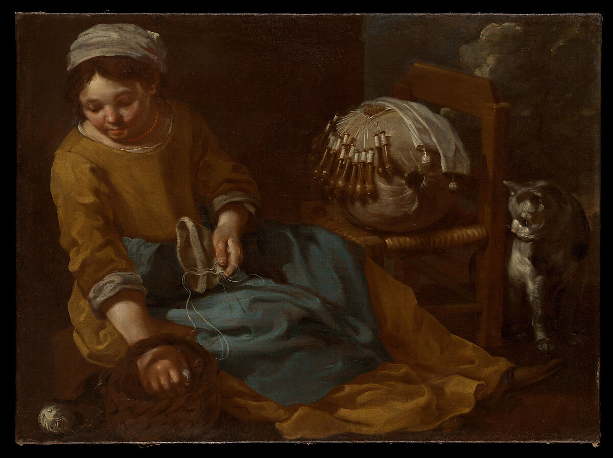 The Lacemaker, Bernhard Keil (Danish, 1624–1687), Oil on canvas 