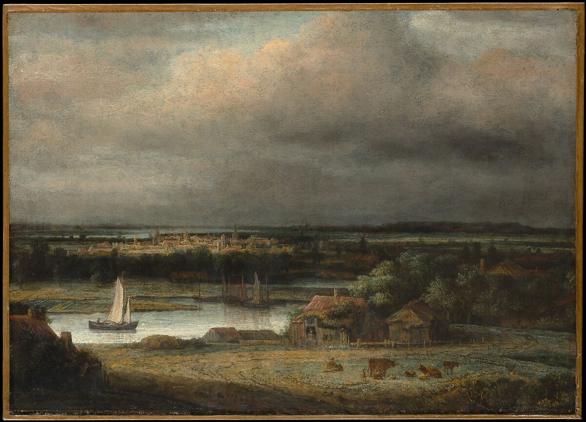 Wide River Landscape, Philips Koninck (Dutch, Amsterdam 1619–1688 Amsterdam), Oil on canvas 
