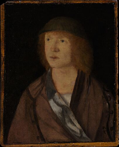 Portrait of a Young Man; (reverse) Girl Making a Garland