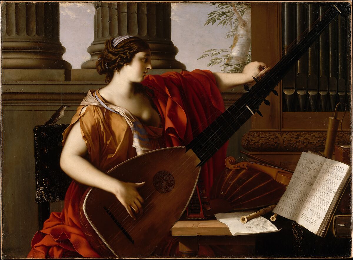 Allegory of Music, Laurent de La Hyre  French, Oil on canvas