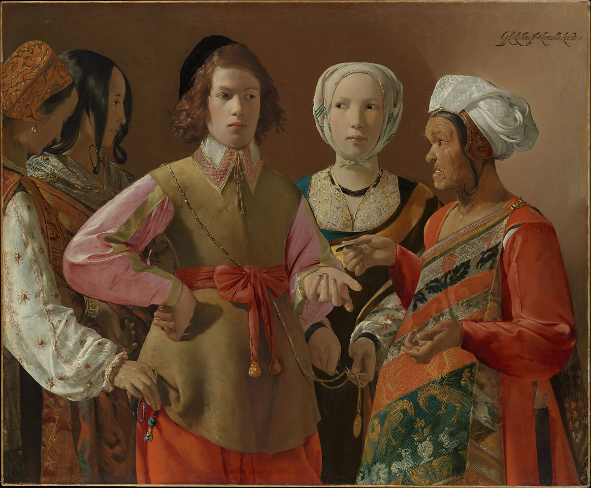 The Fortune-Teller, Georges de La Tour  French, Oil on canvas