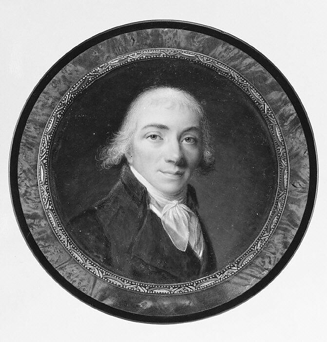 Portrait of a Man, Jean-Baptiste Ponce Lambert (Swiss (?), active ca. 1801–12), Ivory 