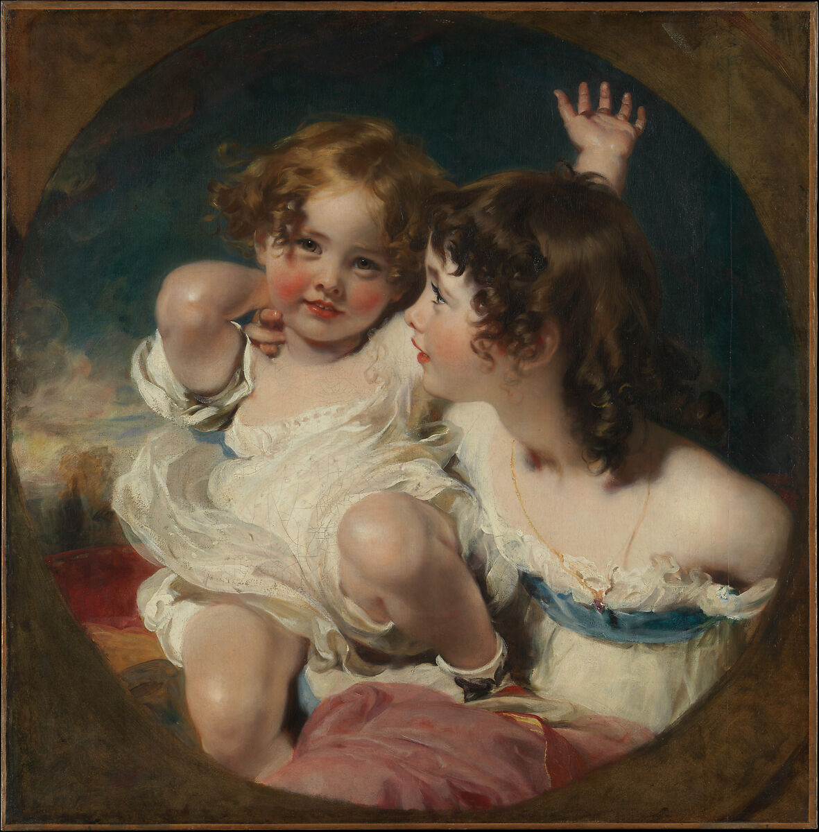 The Calmady Children (Emily, 1818–?1906, and Laura Anne, 1820–1894), Sir Thomas Lawrence  British, Oil on canvas