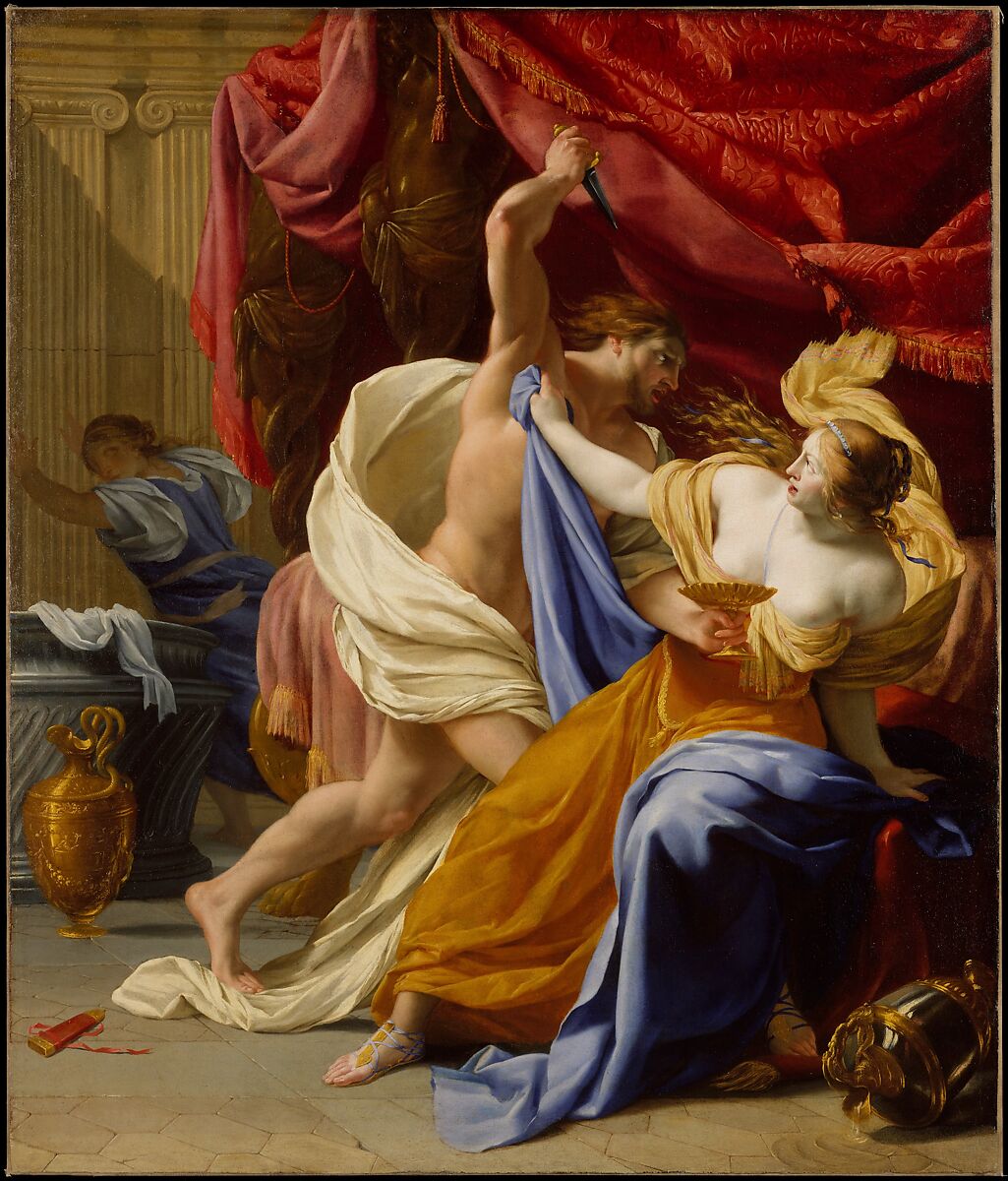 The Rape of Tamar by Eustache Le Sueur, 2 Samuel 13:1-22, Bible.Gallery