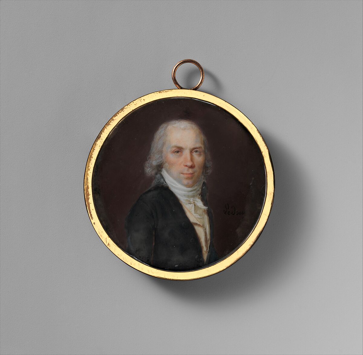 Portrait of a Man, Jeanne Philiberte Ledoux (French, 1767–1840), Ivory 