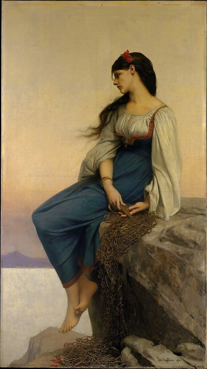Graziella, Jules-Joseph Lefebvre (French, Tournan 1836–1912 Paris), Oil on canvas 