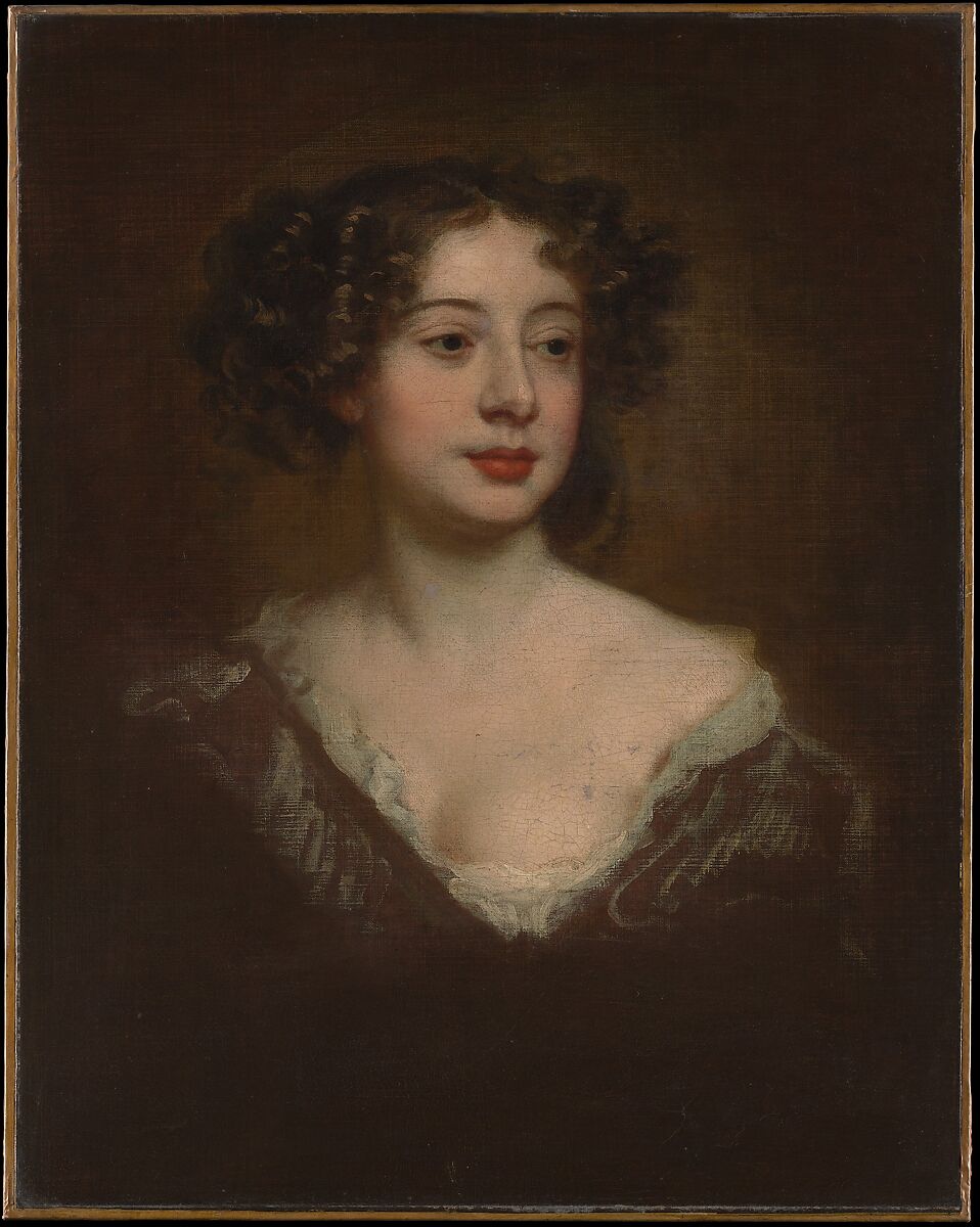 Study for a Portrait of a Woman, Sir Peter Lely (Pieter van der Faes) (British, Soest 1618–1680 London), Oil on canvas 