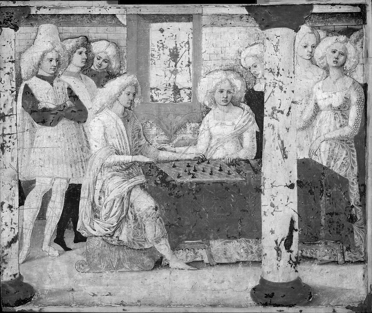 The Chess Players, Liberale da Verona (Italian, Verona ca. 1445–1527/29 Verona), Tempera on wood