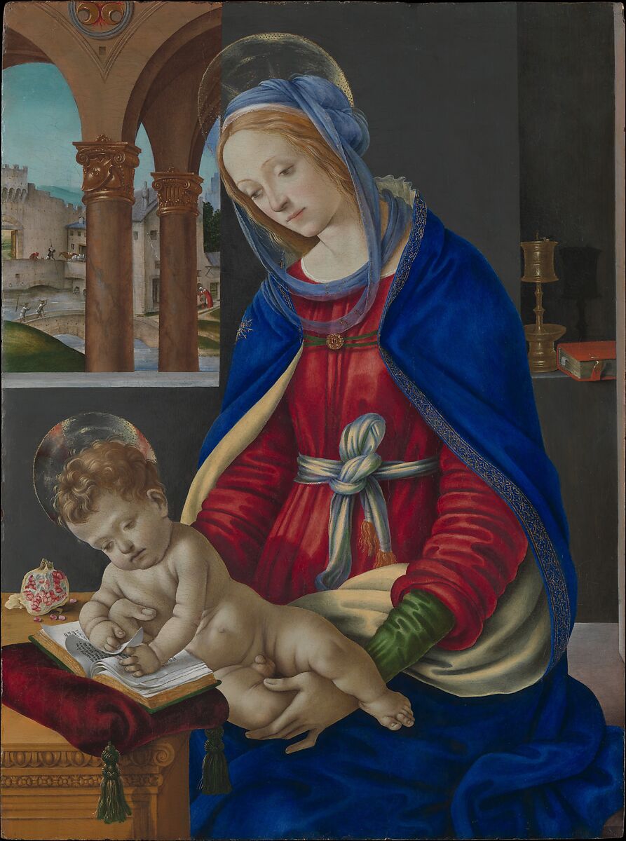 Madonna and Child, Filippino Lippi  Italian, Tempera, oil, and gold on wood