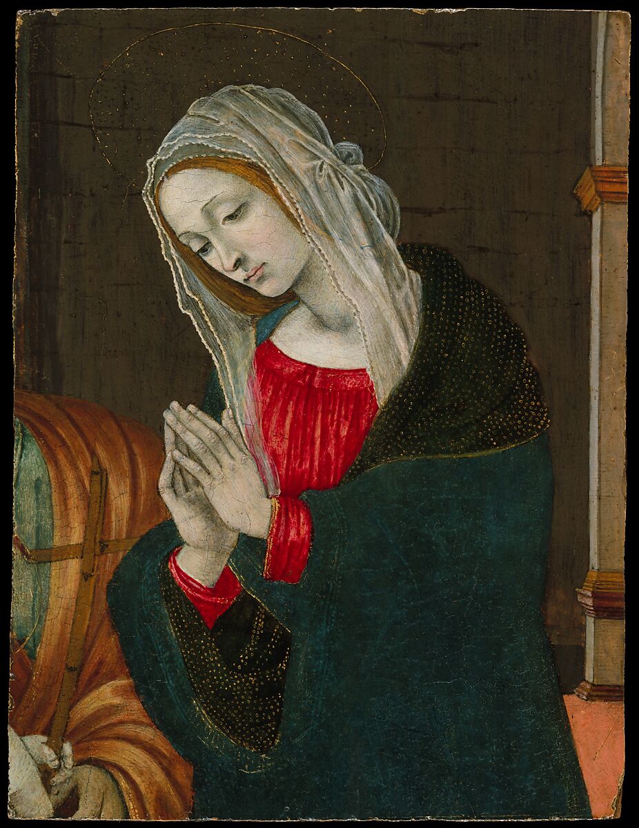 The Virgin of the Nativity, Workshop of Filippino Lippi (Italian, Prato ca. 1457–1504 Florence), Tempera and gold on wood 