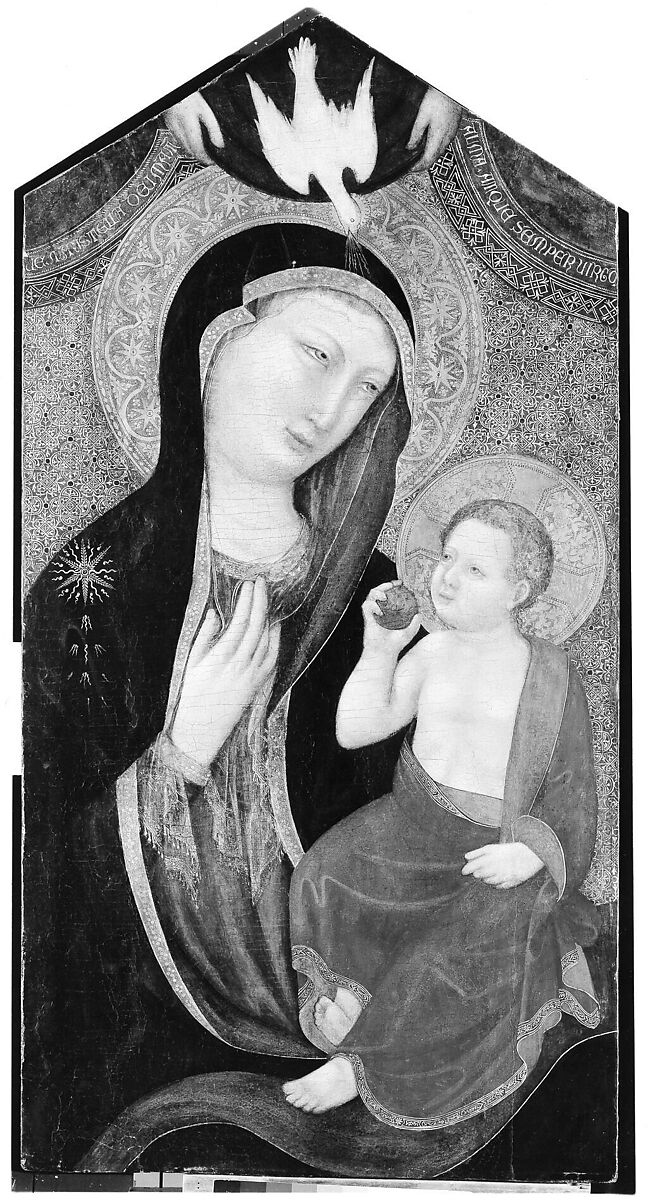 Madonna and Child, Lippo di Benivieni (Italian, Florentine, active 1296–1327), Tempera on wood, gold ground 