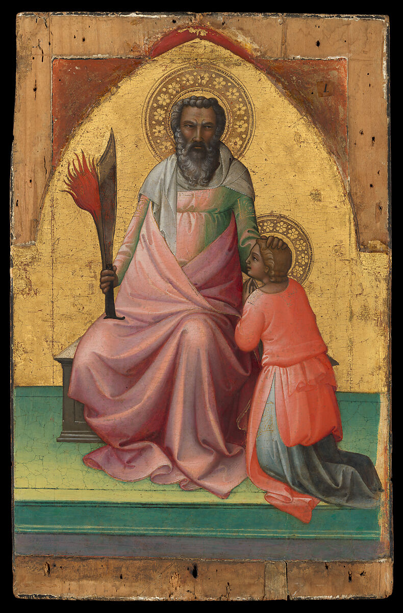 Abraham, Lorenzo Monaco (Piero di Giovanni)  Italian, Tempera on wood, gold ground