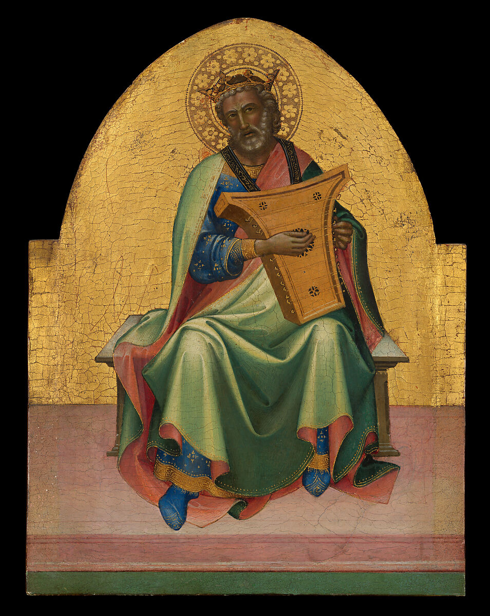 David, Lorenzo Monaco (Piero di Giovanni) (Italian, Florence (?) ca. 1370–1425 Florence (?)), Tempera on wood, gold ground 