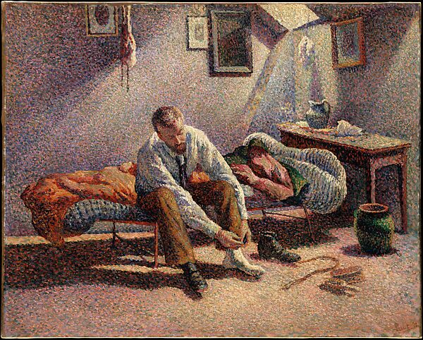 Morning, Interior, Maximilien Luce (French, Paris 1858–1941 Paris), Oil on canvas 